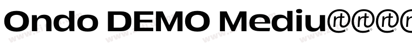 Ondo DEMO Medium字体转换